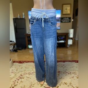 Sincerely Jules Wife Leg Jeans - Blue Wash size 9/29
